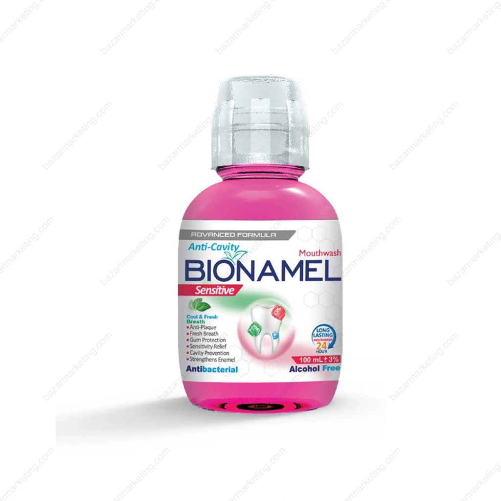 دهانشویه ضد حساسیت بایونمل ۱۰۰ میلیلیتری (Bionmel) — سایز جیبی